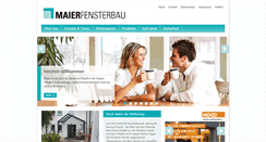 Desktop Screenshot of maier-fenster.de