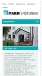 Mobile Screenshot of maier-fenster.de
