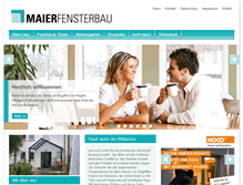 Tablet Screenshot of maier-fenster.de